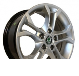 Диски на авто 7,5 R17 65,1 Replica Skoda (CT1336) R17 W7.5 PCD 5/112 DIA66,6 ET45