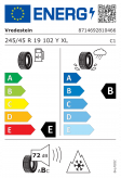 Vredestein Quatrac Pro+ 245/45 R19 102Y XL Eurolabel