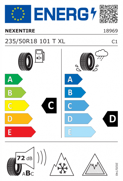 Nexen WinGuard Ice 3 235/50 R18 101T XL Eurolabel