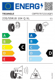 Triangle TR797 235/55 R18 104Q XL Eurolabel