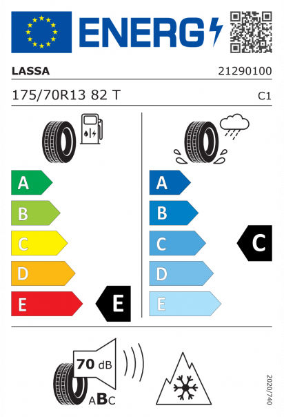 Lassa Snoways 3 175/70 R13 82T Eurolabel
