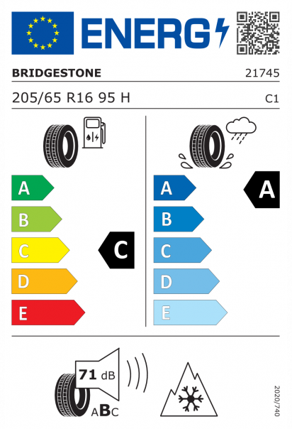 Bridgestone Blizzak LM005 205/65 R16 95H Eurolabel