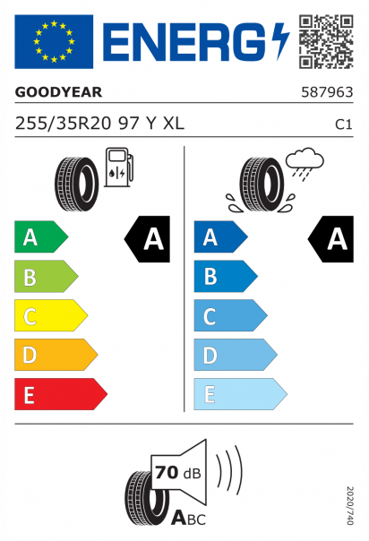 Goodyear Eagle F1 Asymmetric 5 255/35 R20 97Y XL * Eurolabel