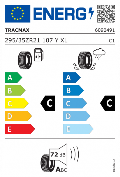 Tracmax X-privilo RS01+ 295/35 R21 107Y XL Eurolabel