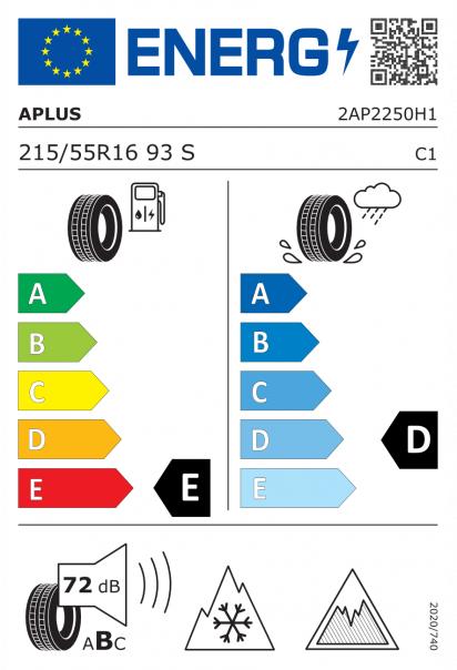 Aplus A506 215/55 R16 93S Eurolabel