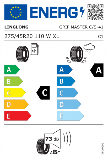 Linglong Grip Master C/S 275/45 R20 110W XL Eurolabel