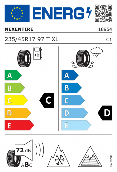 Nexen WinGuard Ice 3 235/45 R17 97T XL Eurolabel