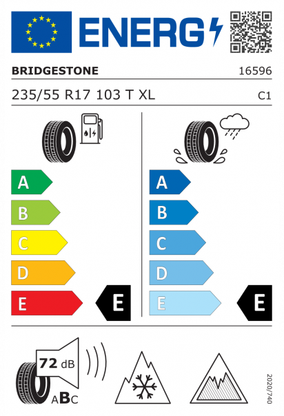 Bridgestone Blizzak Ice 235/55 R17 103T XL Eurolabel