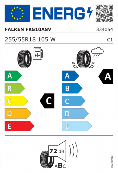 Falken Azenis FK510A SUV 255/55 R18 105W N0 Eurolabel