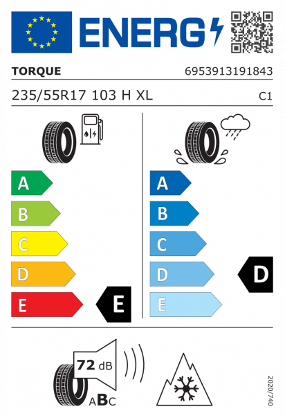 Torque TQ022 235/55 R17 103H XL Eurolabel