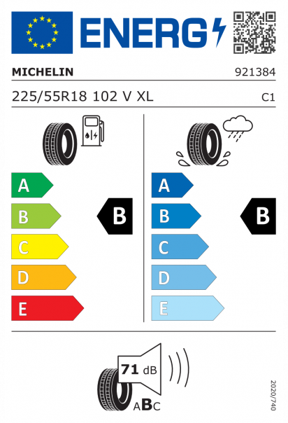 Michelin Primacy 4 225/55 R18 102V XL S1 Eurolabel