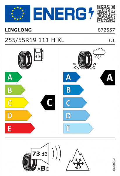 Linglong Sport Master Winter 255/55 R19 111H XL Eurolabel