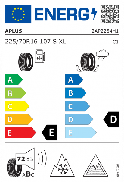 Aplus A506 225/70 R16 107S XL Eurolabel