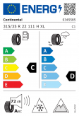 Continental VikingContact 7 315/35 R22 111H XL Eurolabel