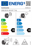 Continental VikingContact 7 255/35 R20 97T XL Eurolabel