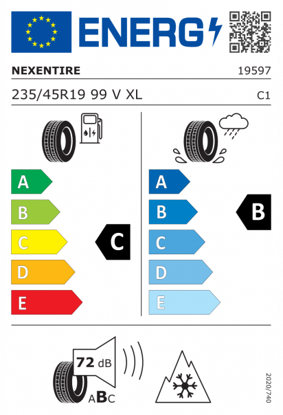 Nexen WinGuard Sport 3 235/45 R19 99V XL Eurolabel