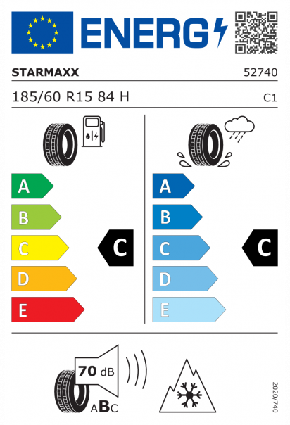 Starmaxx Ice Gripper W850 185/60 R15 84H Eurolabel