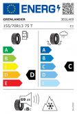 Grenlander GREENWING A/S 155/70 R13 75T Eurolabel
