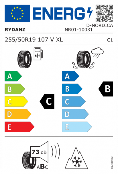 Rydanz NORDICA NR01 255/50 R19 107V XL Eurolabel