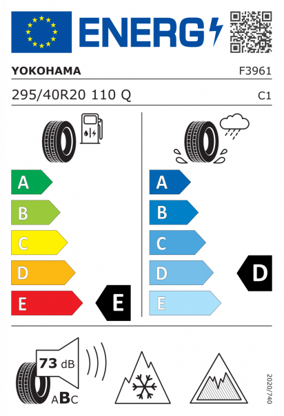 Yokohama Geolandar I/T-S G073 295/40 R20 110Q XL Eurolabel