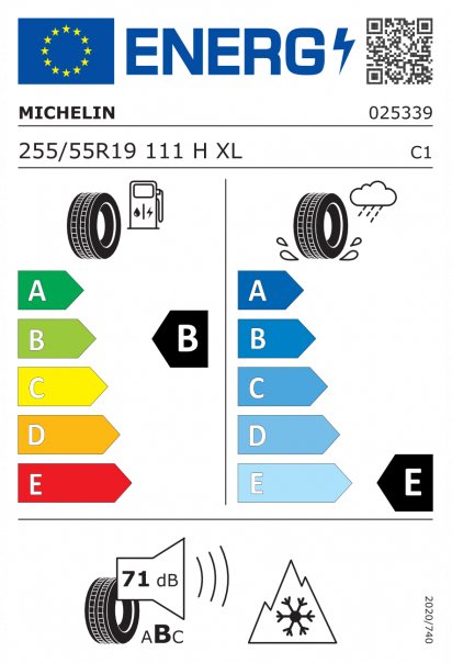 Michelin Latitude X-Ice Xi2 255/55 R19 111H XL Eurolabel