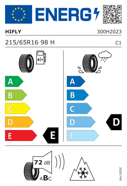 Hifly Win-Turi 212 215/65 R16 98H Eurolabel