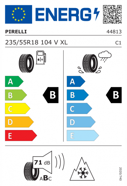 Pirelli Powergy 235/55 R18 104V XL Eurolabel