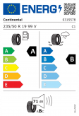 Continental EcoContact 6 235/50 R19 99V Eurolabel