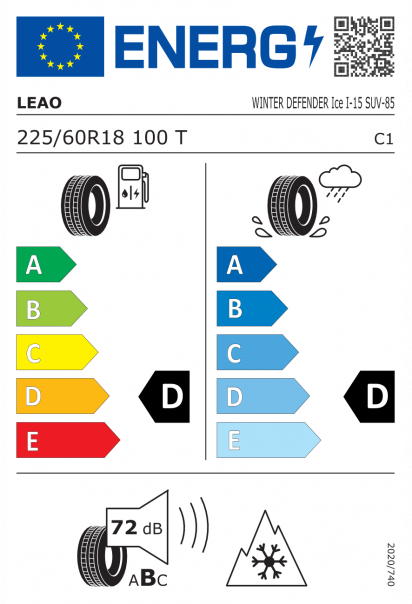 Leao Winter Defender Ice I-15 SUV 225/60 R18 100T Eurolabel