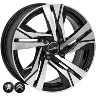 Диски на авто R16 5/108 Zorat wheels BK5543 R16 W7 PCD 5/108 DIA65,1 ET38