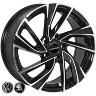 Диски на авто R17 5/112 Zorat wheels BK5772 R17 W7.5 PCD 5/112 DIA57,1 ET45
