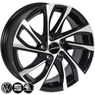 Диски на авто 6,5 56,6 Zorat wheels BK5760 R15 W6.5 PCD 5/100 DIA57,1 ET35