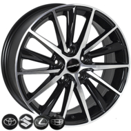Диски на авто 6,5 R16 54,1 Zorat wheels BK5809 R16 W6.5 PCD 5/114.3 DIA60,1 ET40