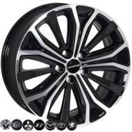 Диски на авто 7 R17 5/114.3 66 Zorat wheels BK591 R17 W7 PCD 5/114.3 DIA67,1 ET46