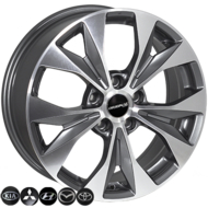 Диски на авто 7 R17 5/114.3 66,1 Zorat wheels BK606 R17 W7 PCD 5/114.3 DIA67,1 ET45
