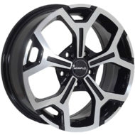 Диски на авто 6,5 65,1 Zorat wheels BK5409 R16 W6.5 PCD 5/114.3 DIA66,1 ET50