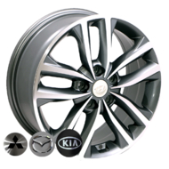 Диски на авто R17 58,1 Zorat wheels BK846 R17 W7 PCD 5/114.3 DIA67,1 ET45