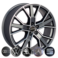 Диски на авто 8 5/112 66,5 Zorat wheels BK5131 R18 W8 PCD 5/112 DIA66,6 ET35