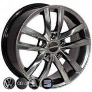 Диски на авто 7 R16 56,6 Zorat wheels BK5182 R16 W7 PCD 5/112 DIA57,1 ET45