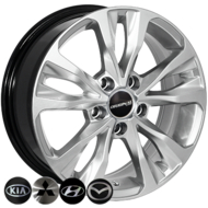 Диски на авто 6,5 58,1 Zorat wheels BK5212 R16 W6.5 PCD 5/114.3 DIA67,1 ET45