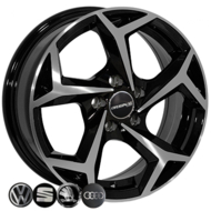 Диски на авто 6 R15 5/100 54,1 Zorat wheels BK5340 R15 W6 PCD 5/100 DIA57,1 ET35