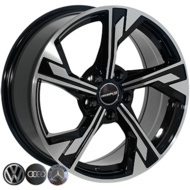 Диски на авто R17 5/112 66,6 Zorat wheels BK5419 R17 W7.5 PCD 5/112 DIA66,6 ET35